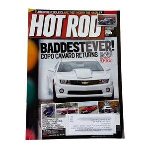 Hot Rod Magazine August 2012 Issue u  Featuring COPO Camaro Motion Drag Cobra &